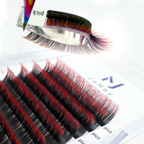 JoMay Ombre Red Lashes Thickness-0.07mm 8-16mm Length