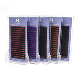 JoMay Ombre Brown Lashes Thickness-0.07mm 8-16mm Length