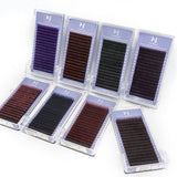 JoMay Ombre Brown Lashes Thickness-0.07mm 8-16mm Length