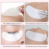 V-shaped incision hydrogel eye pads