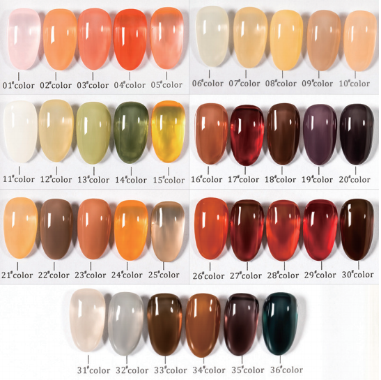 Jomay Gel Nail Polish Clear Crystal Translucent Gel Nail Polish Varnish