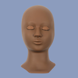MANNEQUIN HEAD WITH REMOVABLE EYELIDS