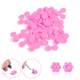 100 PCS Flower-Shaped Glue Cup