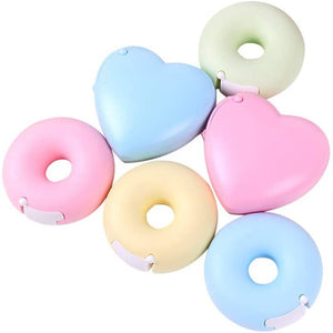 Heart and Donut Shape Tape Dispenser Tapes Cutter