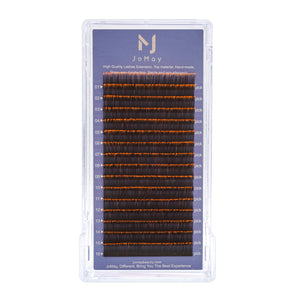 JoMay Ombre Orange Lashes Thickness-0.07mm 17-25mm Length