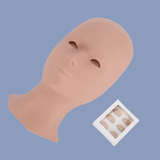 MANNEQUIN HEAD WITH REMOVABLE EYELIDS