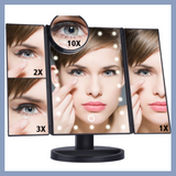 Foldable Smart LED Makeup Mirror
