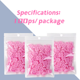100 PCS Flower-Shaped Glue Cup