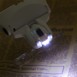 Head Mount Magnifier with Light