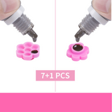 100 PCS Flower-Shaped Glue Cup
